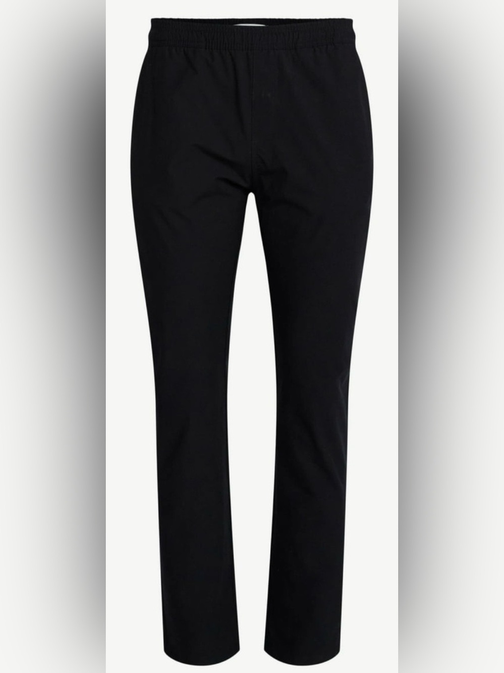 Free Assembly Men's Straight Fit Tapered Leg Pull On Commuter Pants